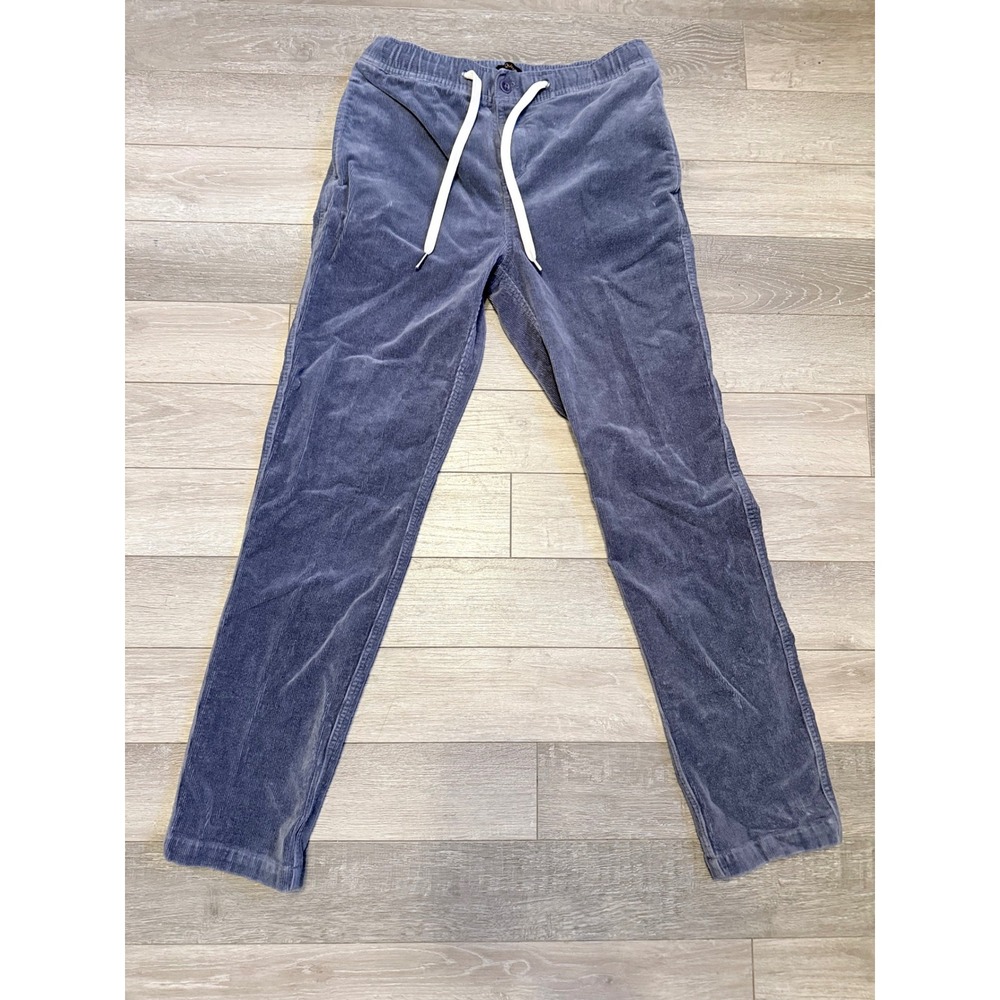 Quince Men's Blue‎ Corduroy Jogger Pants Drawstring Size Small